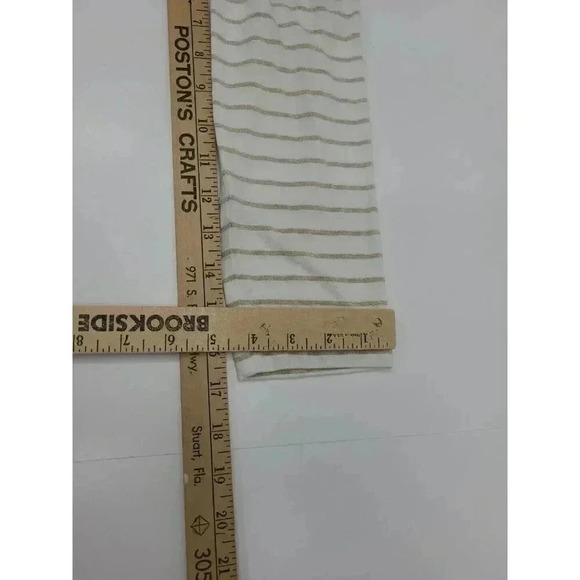 Chico's Shirt Women's Large Lightweight Long Sleeve Stripped - Picture 5 of 6